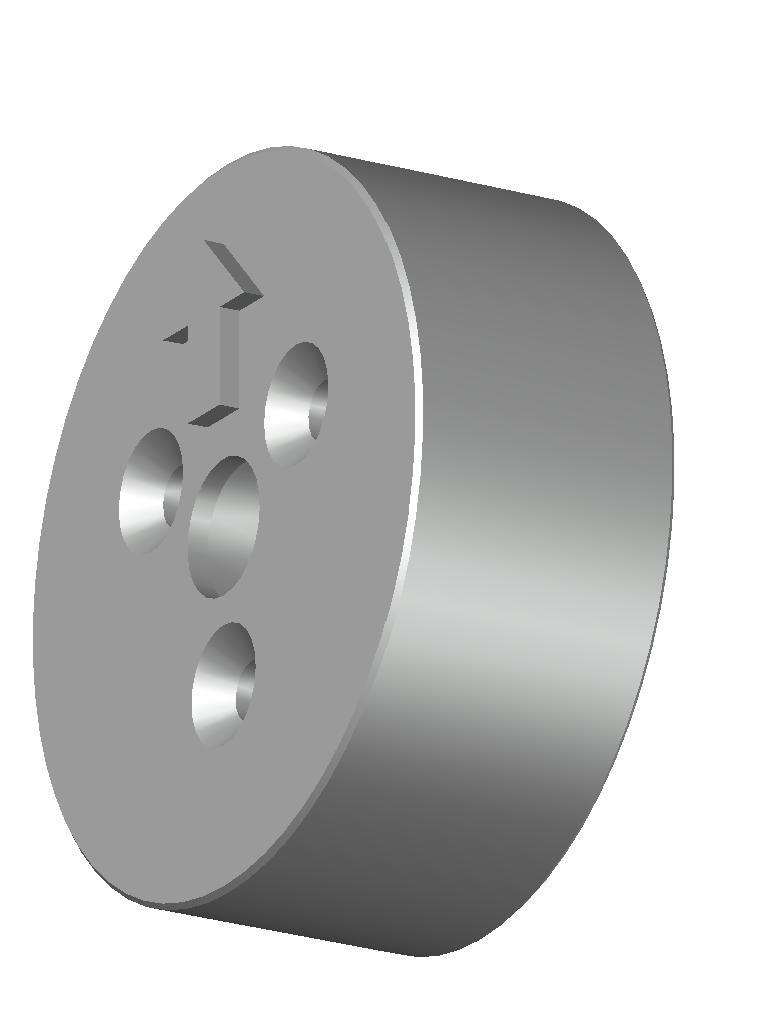 ЛЦДА.711192.017 Пресс-крышка торцевая с отверстием<br>